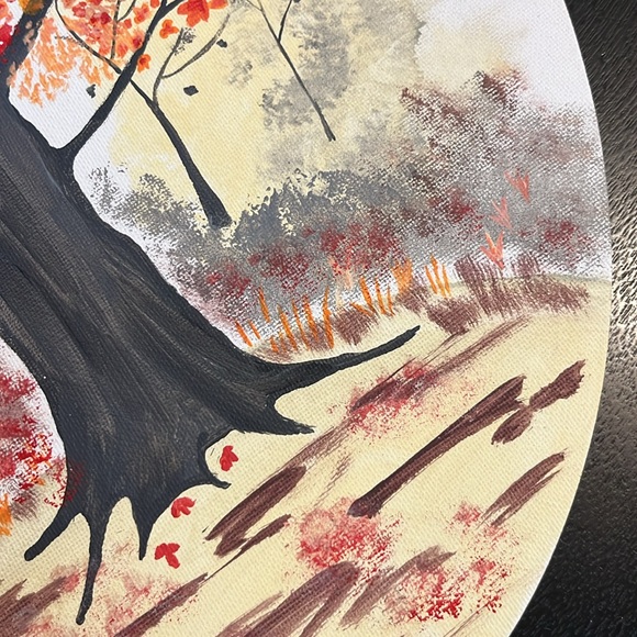 Fall tree . Hand painted - Picture 6 of 6